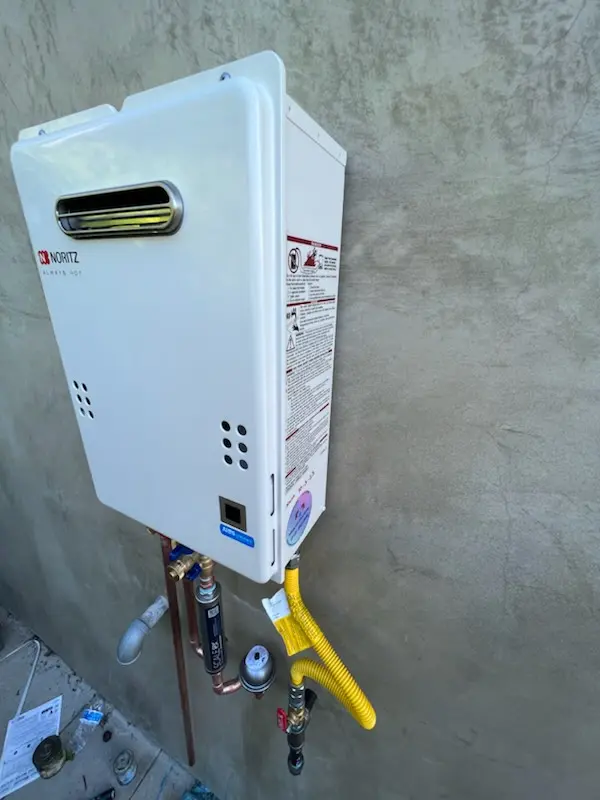 Tankless water heater installation for Four Seasons Estates homes